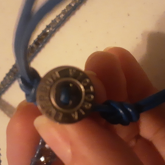 Victoria Emerson Long 36" Blue Bling Necklace - Picture 5 of 6